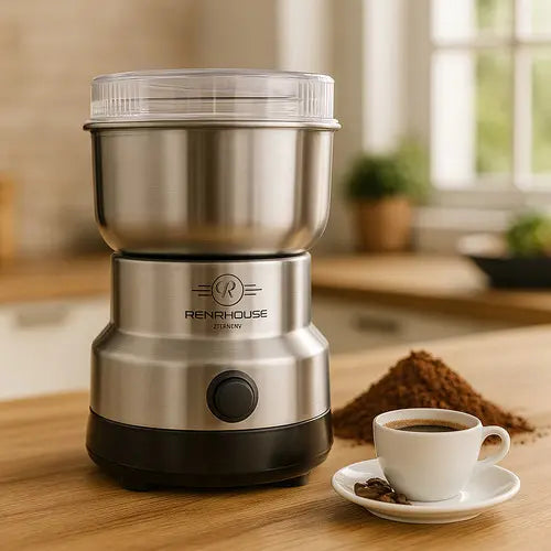 Molino Café Eléctrico Acero Inoxidable Para Granos y Especias