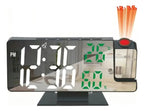 Reloj Despertador Digital con Proyector de Hora y Pantalla LED
