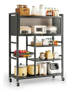 Carrito Organizador Estante Cocina Gabinete Platero 5 En 1