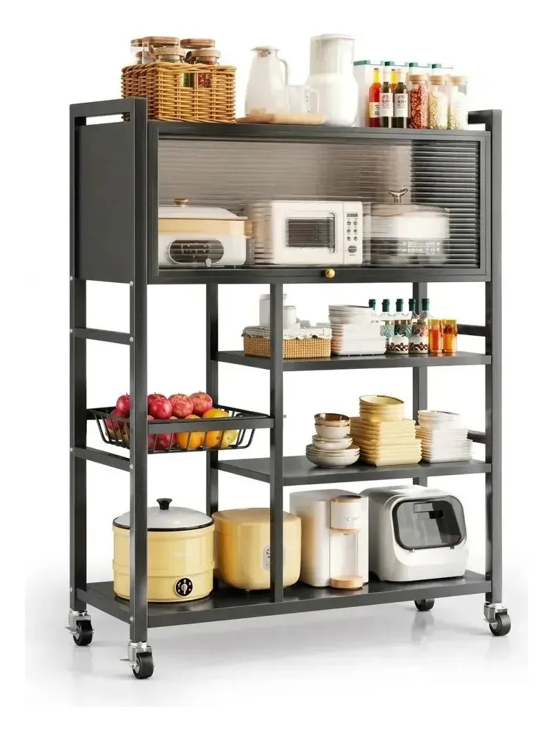 Carrito Organizador Estante Cocina Gabinete Platero 5 En 1