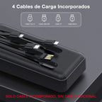 Power Bank 20000mAh 4 Cables Carga Rápida Pantalla Digital GAR 159
