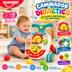 Bebé jugando con el centro de actividades del caminador