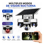 Cámara Solar Wifi 3 Lentes Robotica Seguimiento Automático