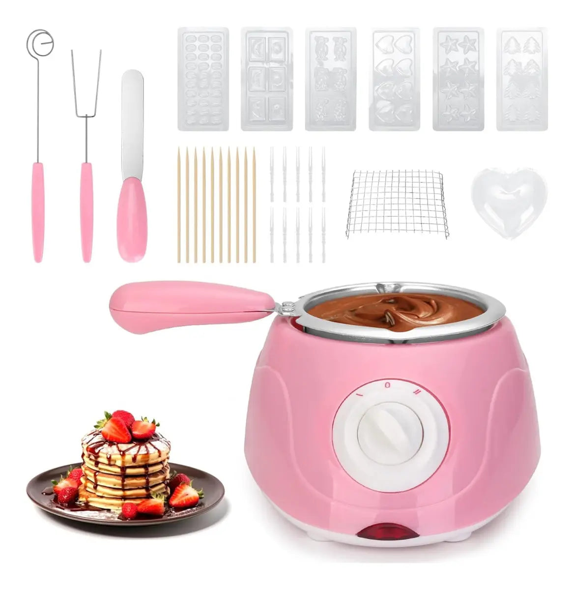 Olla de fondue de chocolate derretidor eléctrico