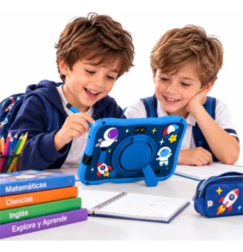 Tablet Niños Educativa Funda Protector Soporte 128gb 4gb