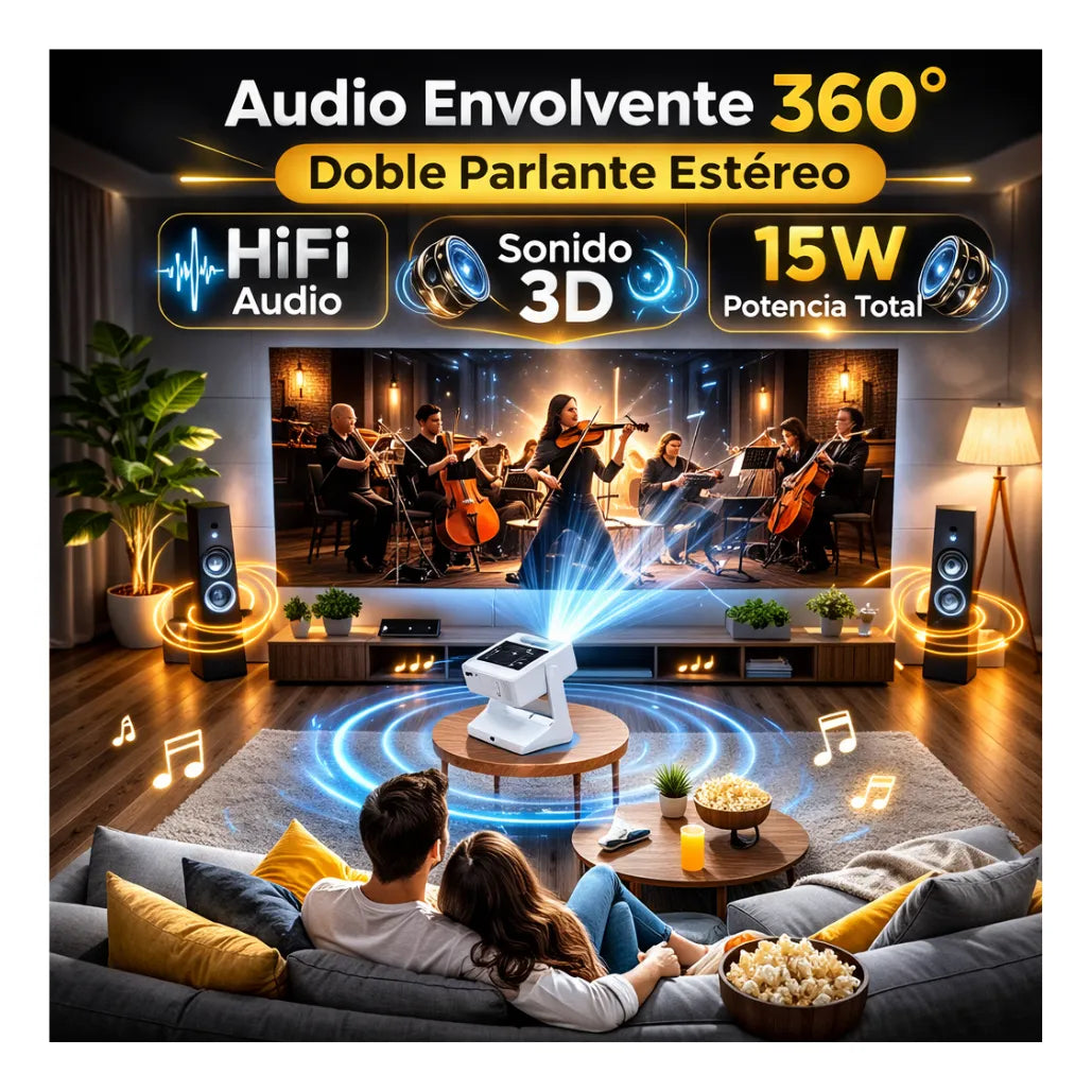 Proyector Smart Android 12 con Pantalla Táctil 8" A2 Pro  A2 Pr