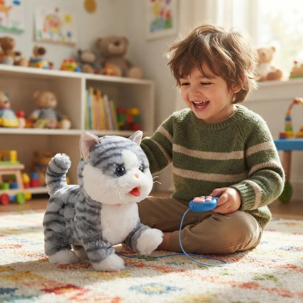 Juguete Peluche Perro Interactivo Lamidas Camina Ladra