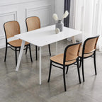 Set X4 Sillas Comedor Sala Jardin Exterior Interior Malla