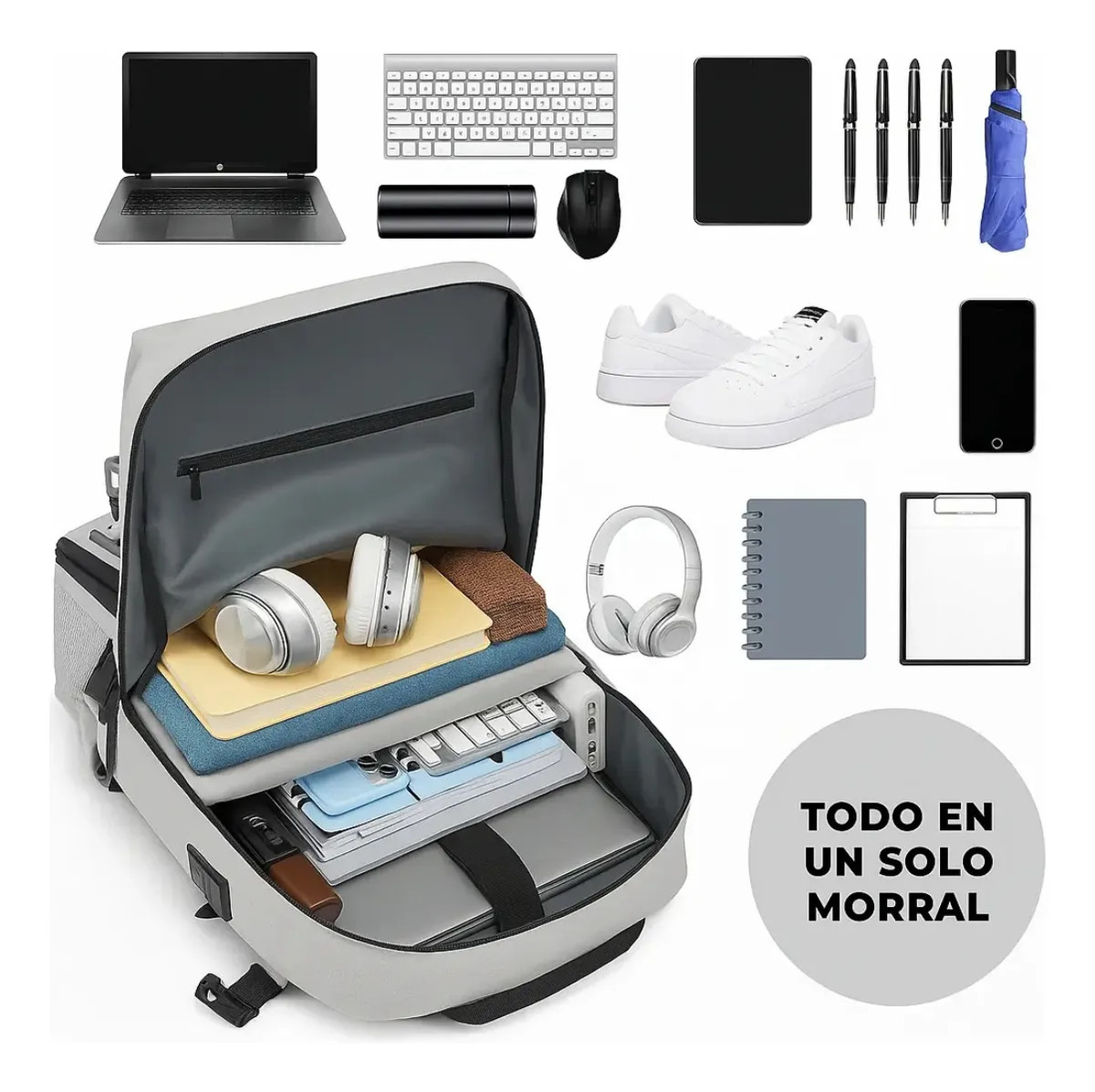 Mochila Bolso Maleta Multifuncional Viajero Impermeable Premium