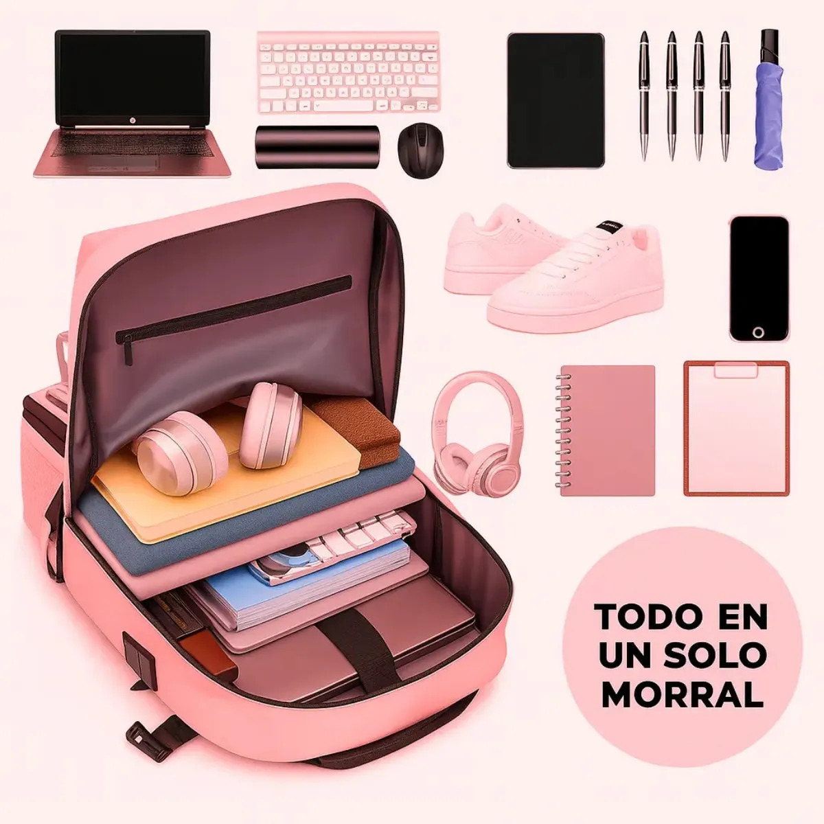 Mochila Bolso Maleta Multifuncional Viajero Impermeable Premium
