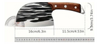 Cuchillo Profesional Hacha Cocina Acero Inoxidable Japones