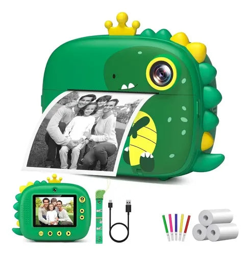 Cámara Instantánea Infantil Full HD Doble Lente 48MP Impresión