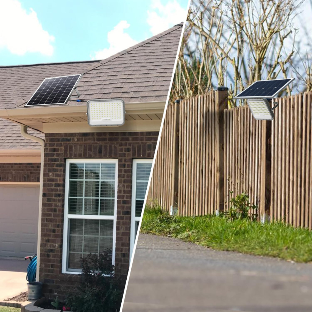 Reflector Solar Led Lampara 5000w Jortan Con Control Y Panel