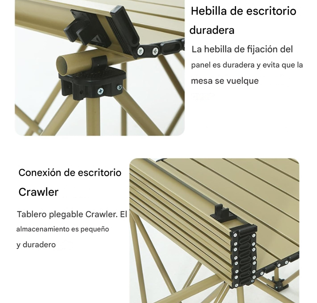 Mesa Plegable Camping Picnic Jardin 4 Sillas Bancos Kit 5pcs