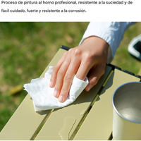 Mesa Plegable Camping Picnic Jardin 4 Sillas Bancos Kit 5pcs