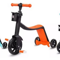 Triciclo 3 En 1 Pedales Monopatin Bicicleta Equilibrio Niños