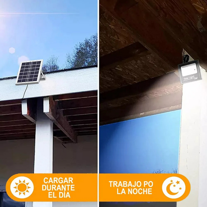 Lampara Reflector Solar 100w Led Exterior Ip66 Panel Solar
