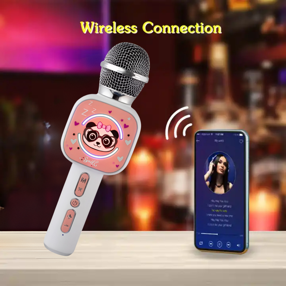 Micrófono Karaoke Inalámbrico Niños Bluetooth Led Premium X7