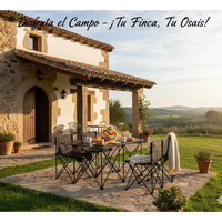 Mesa Plegable Camping Picnic Jardin 4 Sillas Bancos Kit 5pcs