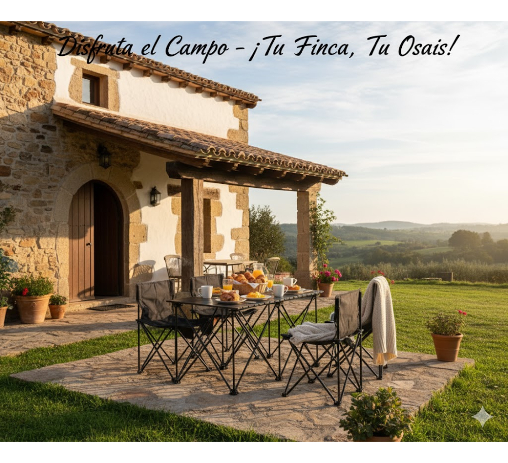 Mesa Plegable Camping Picnic Jardin 4 Sillas Bancos Kit 5pcs