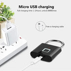 Candado Biométrico Inteligente Recargable – Con Huella Digital 1