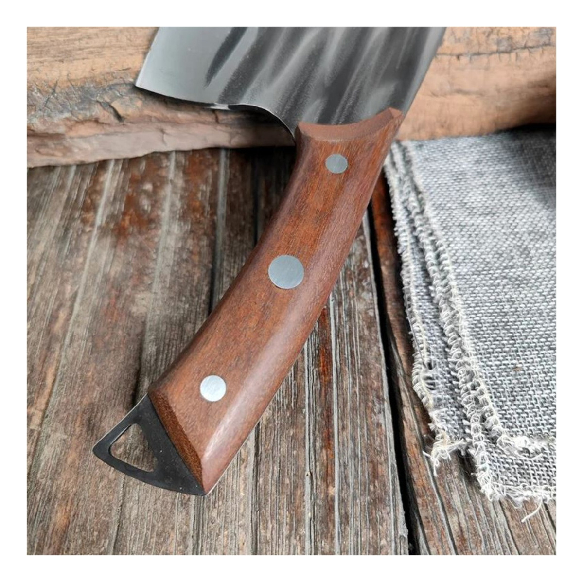 Cuchillo Profesional Hacha Cocina Acero Inoxidable Japones