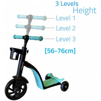 Triciclo 3 En 1 Pedales Monopatin Bicicleta Equilibrio Niños
