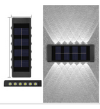 Aplique Fachada Lámpara Luz Solar Led Pared Jardín ExteriorAplique