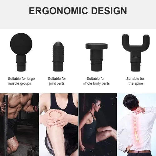 💪Masajeador Muscular Inalámbrico Facial Gun Pistola Corporal 🔋💥
