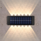Aplique Fachada Lámpara Luz Solar Led Pared Jardín ExteriorAplique