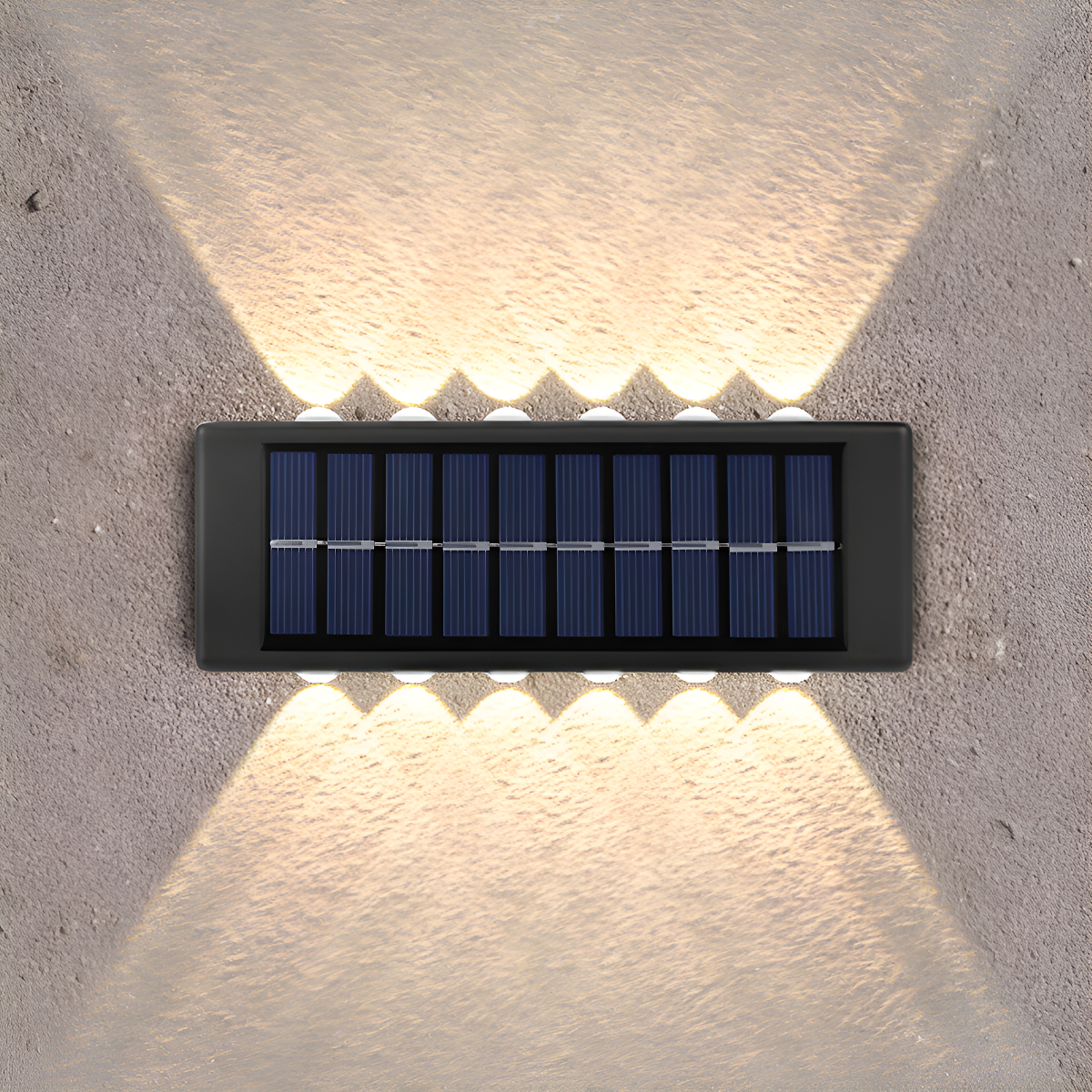 Aplique Fachada Lámpara Luz Solar Led Pared Jardín ExteriorAplique