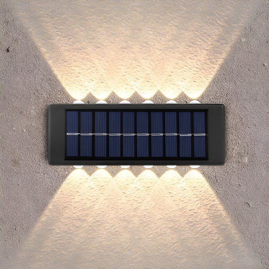 Aplique Fachada Lampara Luz Solar Led Pared Jardin ExteriorAplique Fachada Lampara Luz Solar Led Pared Jardin Exterior