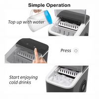 Thumbnail for Maquina De Hielo Portátil Cubitos, Hasta 26lbs Sokany