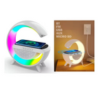 Estación Carga Inalámbrico Rgb Reloj Genérico Digital Inteligente