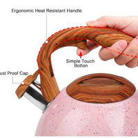 Thumbnail for Tetera Silbadora Capacidad De 5 Litros Valeska Mango Madera