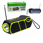 Radio Fm Portatil Bluetooth Con Panel Solar Linterna Cclamp CL-823