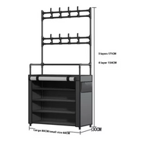 Thumbnail for Zapatero Perchero Ganchos Organizador Metalico Con Forro