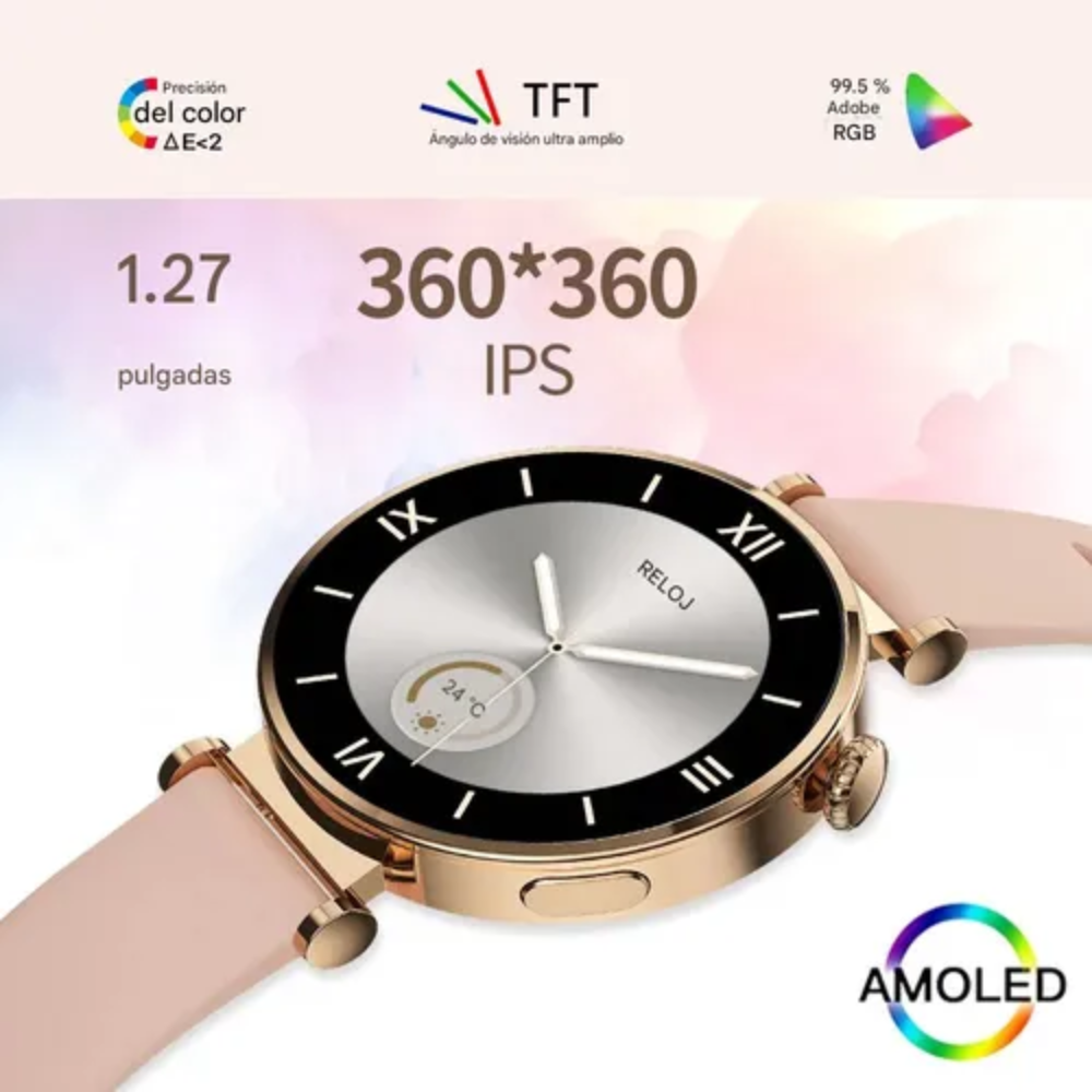 💖Reloj Inteligente Para Mujer Smartwatch Llamadas Gt4 Mini💓