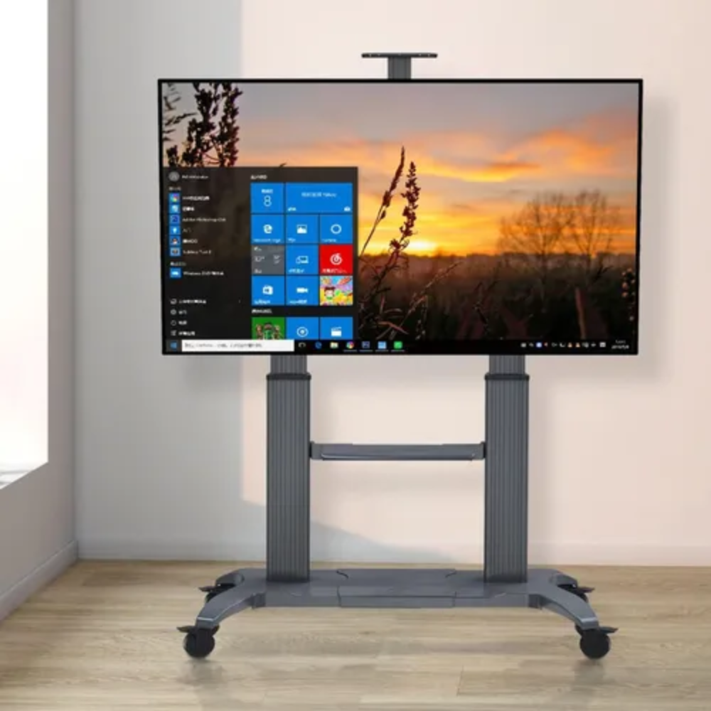 Soporte Tv 70 A 100 Pulgadas Pedestal Ruedas Resiste 90kg