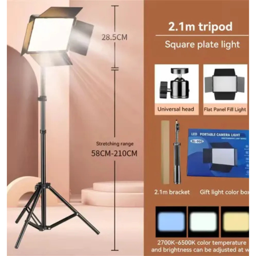 Panel Estudio Fotografía Luz Rgb Lámpara Profesional Rl800