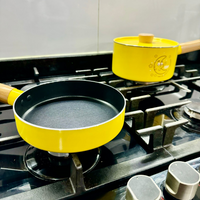 Thumbnail for Juego De Sarten Y Olla Con Tapa De 16cm Antiadherente Acero