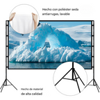 Telón Proyector 100 Pulgadas Con Trípode Y Maleta 16:9