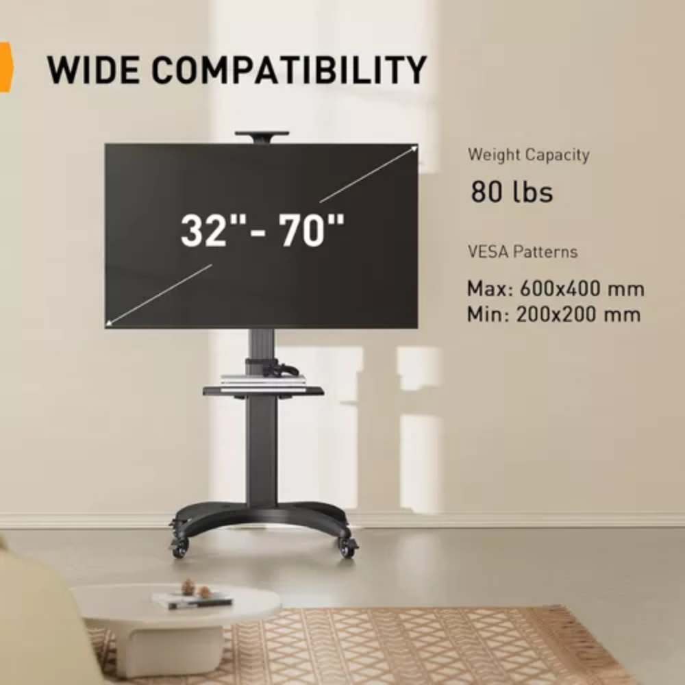 Soporte Para Televisor De 32-75 Pulgadas Rack Ajustable North Bayou 1500