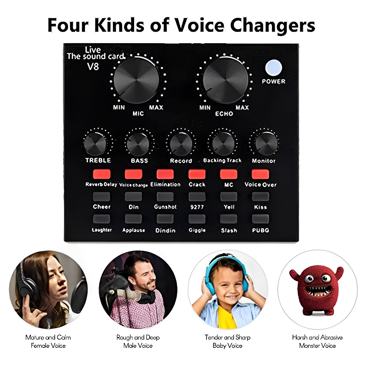 Micrófono Condensador De Estudio Profesional Con Tarjeta