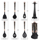 Juego De Utensilios De Cocina En Silicona 7 Pcs Con Base