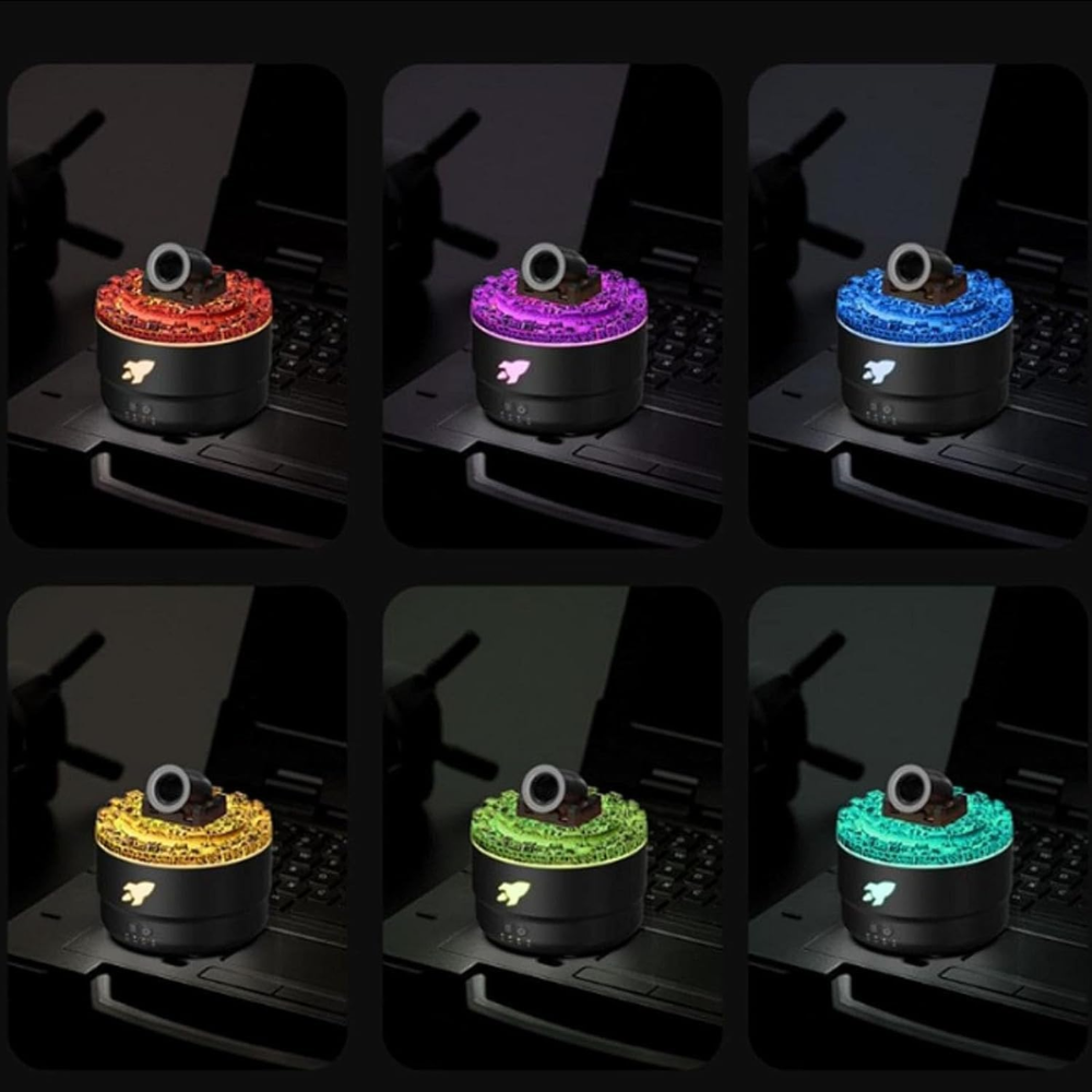 Difusor De Aromas Tipo Cañon Humificador 7luces Led Esencia