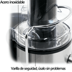 Extractor De Jugos Electrico Automatico Marca Raf Original Para Frutas Y Verduras Potencia 1000w 450m