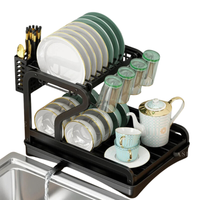 Thumbnail for Escurridor De Platos Metálico Multifunción Con Cubiertero