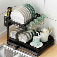 Thumbnail for Escurridor De Platos Metálico Multifunción Con Cubiertero