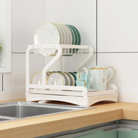 Thumbnail for Escurridor De Platos Metálico Multifunción Con Cubiertero